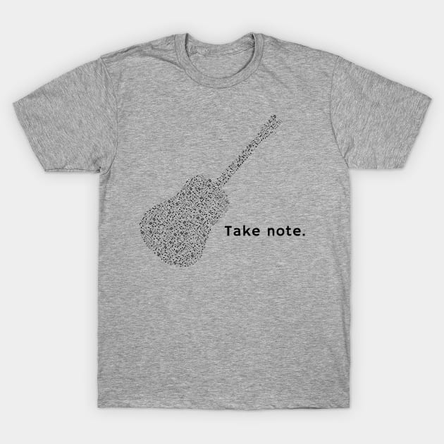 Take Note T-Shirt by Acoustic Apparel